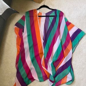 Colorful Striped Kimono